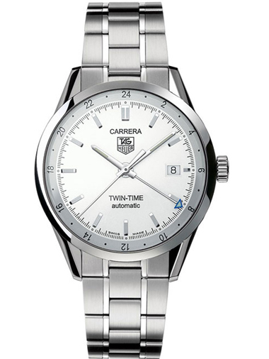 Tag Heuer Carrera Twin Time Mens Wristwatch WV2116.BA0787 - Click Image to Close